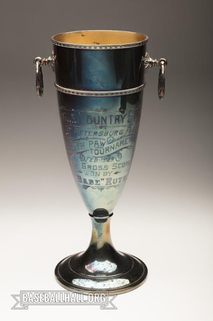 Jungle Country Club Southpaw Trophy won by Babe Ruth in 1929 – Currently housed at the National Baseball 名人堂