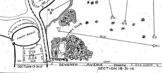 Map of the country club at Davista