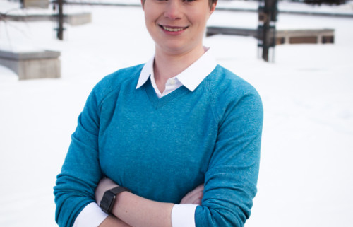 Allison Kowalczyk '14 has been studying law at Syracuse University College of Law. She was the first recipient of the Maj. Megan McClung '91N Memorial Fund while attending Farragut and hopes to give back.