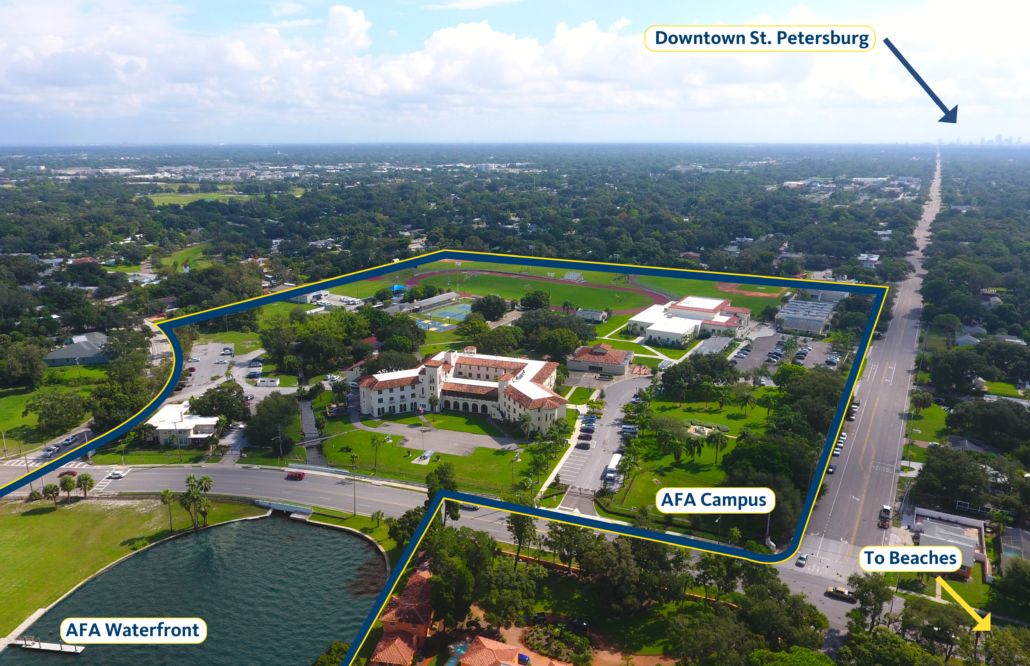 Admiral Farragut Academy aerial campus map Admiral Farragut Academy aerial campus map
