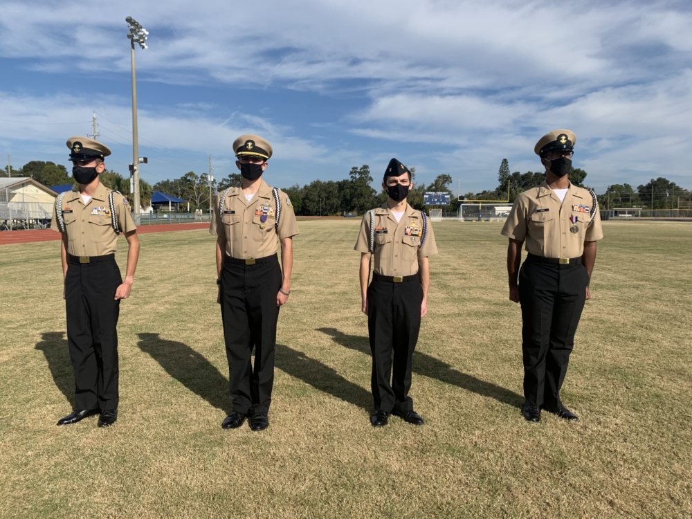 Dur在g formation on December 10, many Admiral Farragut Academy cadets were recognized and given academic and physical fitness awards.