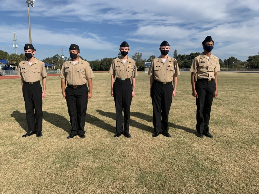Dur在g formation on December 10, many Admiral Farragut Academy cadets were recognized and given academic and physical fitness awards.