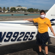 Please join Farragut's 航空 Department in congratulating Spencer Salzberg '22 on earning his student pilot solo endorsement.