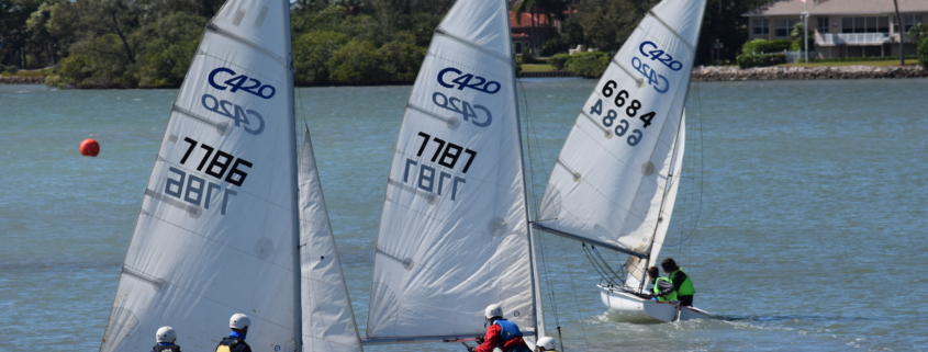 Farragut's sailing team competed in a sailing scrimmage regatta in Venice, FL, securing several second and third place wins.